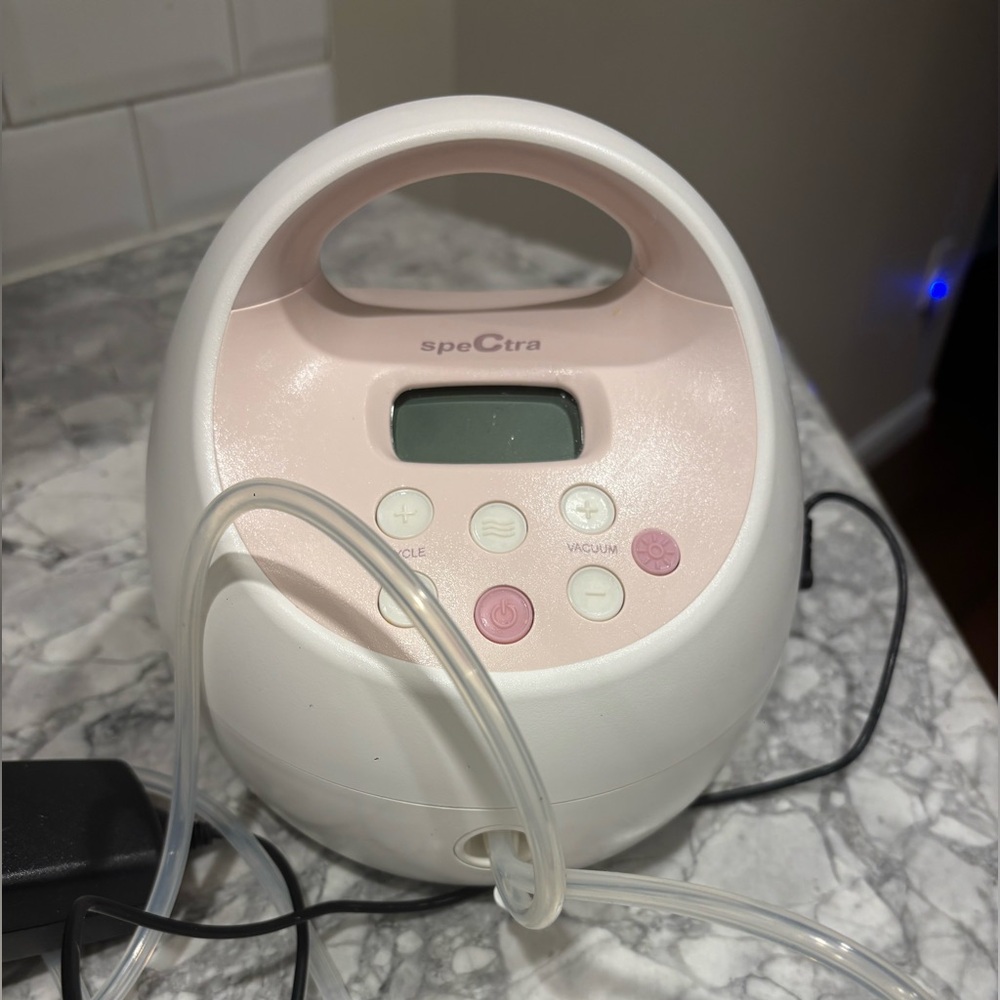 Spectra Electric Breast Pump - White & Light Pink